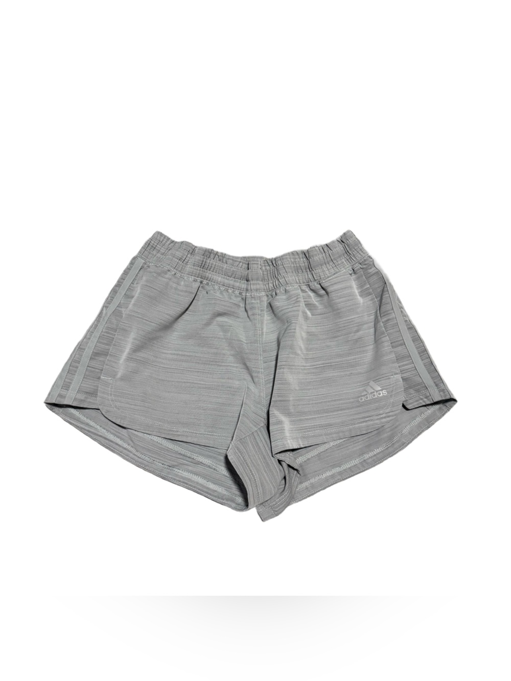 Adidas Aeroready Athletic Short Women's Small Lightweight Active Heathered Grey